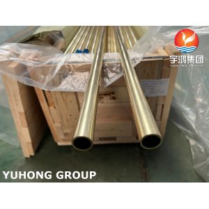 ASME SB111 C44300 / CuZn28Sn1 / CZ111 Brass Seamless Condenser Tube