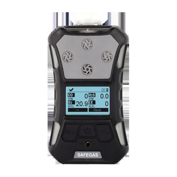 SO2 H2S CO O2 %LEL Multi Gas Detector IP67 Portable Detector TWA STEL Alarm