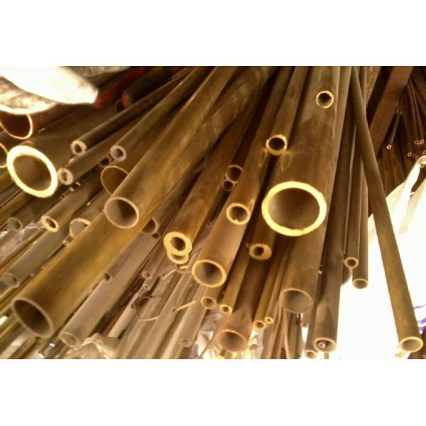Buy C44300 / CuZn28Sn1As / CZ111 Yellow Copper Pipes , Seamless Brass Tube at wholesale prices