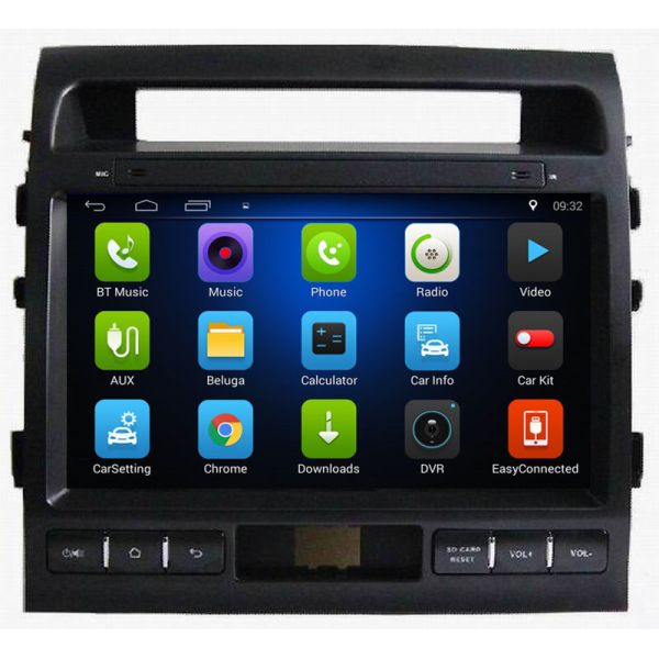 Ouchuangbo car radio digital screen 4 Core CPU for Toyota Land Cruiser 2010-2012