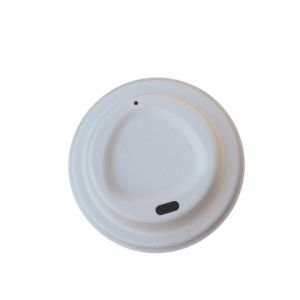 Molded Biodegradable Sugarcane Bagasse Disposable Cups With Lids