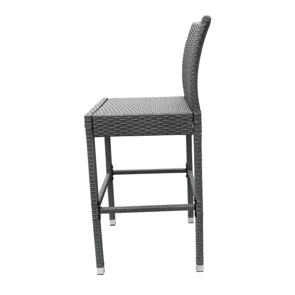 Vintage High Wooden Black Metal Bar Stool Set Of 4 Chair School Gym Workshop Home Bar