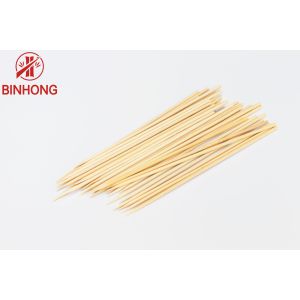 Heat Resistant Disposable Round Shape 30cm Bamboo Skewers