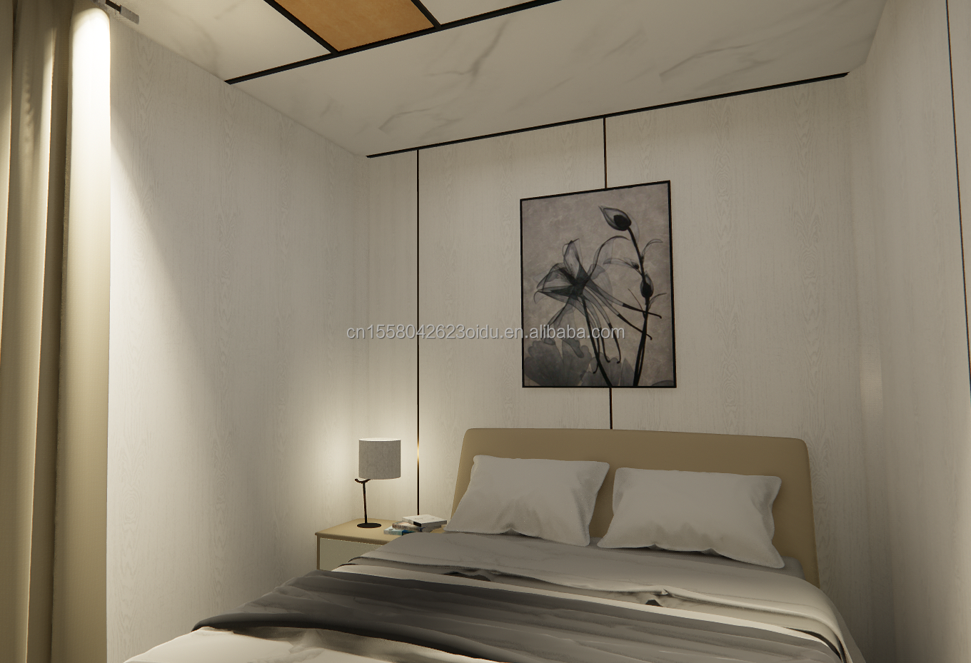 Removable Sandwich Panels Flat Pack Prefabricated Garden House for Easy Assembly and Transport in 20ft or 40ft Container