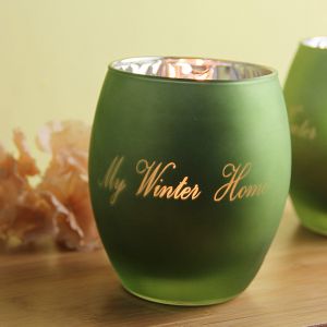 glass candle holder