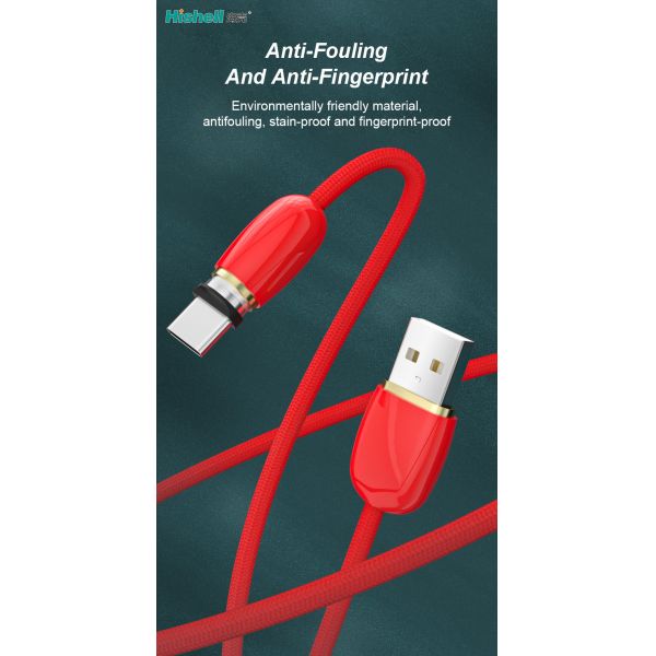 Antiwear Magnetic USB Fast Charging Cable Practical Length 1.2M