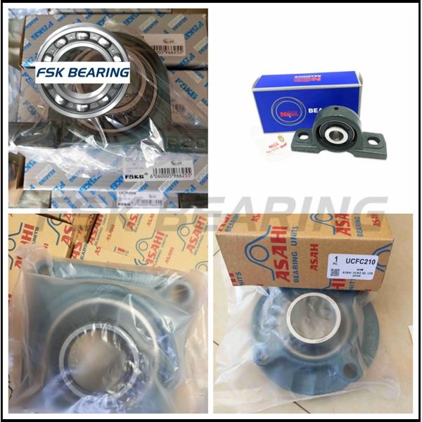 FSKG Brand UKP217+H2317 Pillow Block Mounted Bearings 75*187*310 mm With Adapter Sleeve
