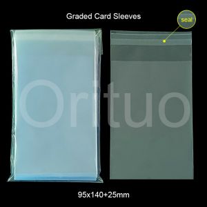 Quality Cpp Perfect Fit Resealable Graded Card Sleeves 95x140+25mm Psa Slab Sleeves for sale
