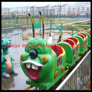China Thrilling rides! kids amusement rides cheap backyard mini wacky worm roller coaster on sale