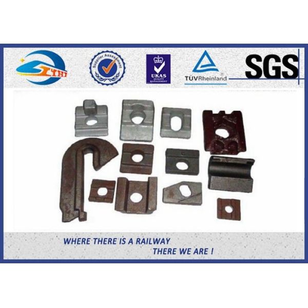 Buy Iron Steel KPO Crane Rail Clip TUV , Guide Rail Binder Plate at wholesale prices