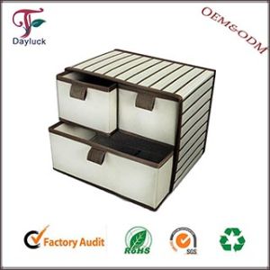 Fashional wooden cardboard home storage box