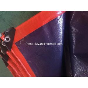 UV Resistant PE Tarpaulin Roll Orange Blue For Your Boat Covering