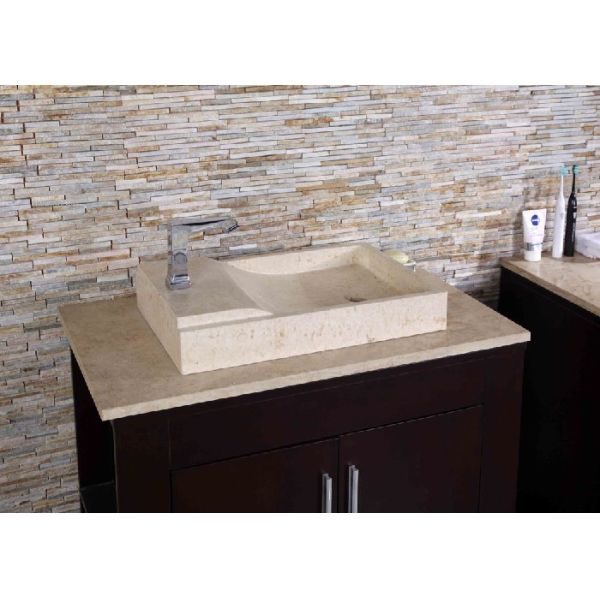 Buy Prefab Classic Custom Bathroom Vanity Tops Contemporary Rectangular Basins at wholesale prices
