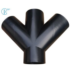 Quality PN6 110mm HDPE Drainage Fittings Siphon Lateral Cross With Injection Technic for sale