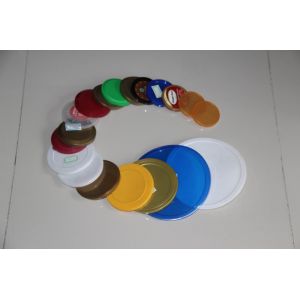 307# Environmental Friendly Round Blue PE Lid with ISO / SGS / FDA / QS