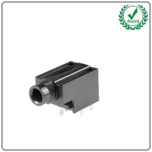 China PCB Mount 6 Pin Terminals Female 6.35 Audio Phone Jack PJ6008A on sale
