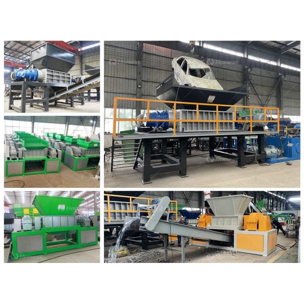 Industrial Dual Shaft Shredder Machine Metal/Tire/Plastic Hydraulic System Shredding Crusher Machine