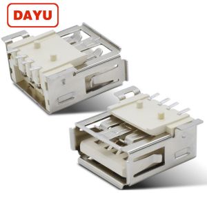 SMT PCB USB Female Type A Smd Connector 4 Pin Type 2.0 Socket Copper Jack​