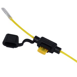 Automotive ATM Blade Fuse Holder With 12AWG Wire