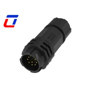 OEM ODM Waterproof 8 Pin Data Connector M19 Push Lock IP67 Wire Connector