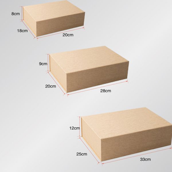 Logo Design Brown Craft Paper Box Packaging Sliding Drawer Box