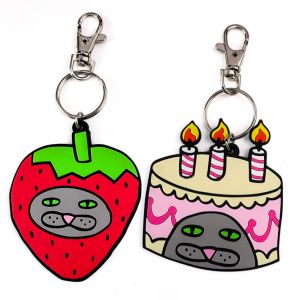 Soft Rubber PVC Keychain 2d/3d Silicone Keyring Customized