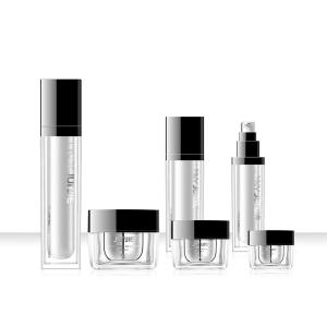 Quality 30ml 60ml 100ml Square Acrylic Bottles Cosmetic Empty Cosmetic Bottle Packaging for sale