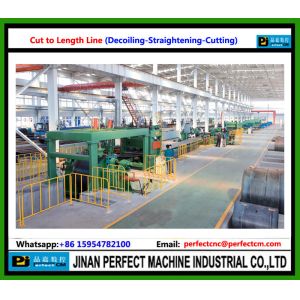Cut to Length Line (uncoiler, straightening, cutting, slitting, stacking)