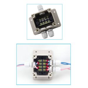 Electrical Enclosure Lighting Cable Junction Box 63*58*45mm with Connectors Wall