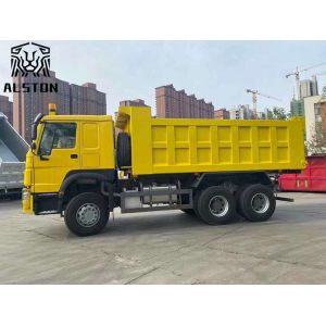 Used Sinotruk Howo Dump Trucks 375hp Left Hand Driving