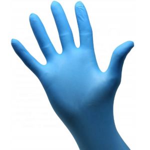 GB2626 14.6cm*11.5cm Blue Disposable Medical Nitrile Gloves