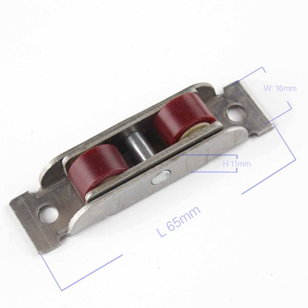 Stainless Iron/Steel 16mm UPVC Window Double Roller Pulley with Sliding Door Window
