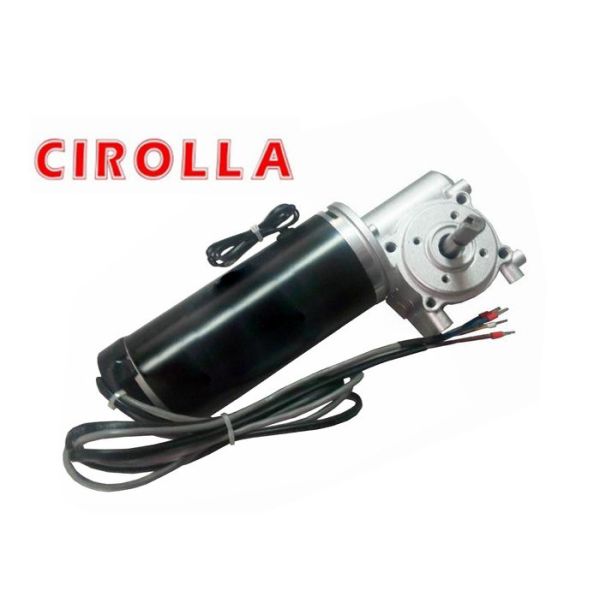 100W 24VDC Automatic 2 Signals Sliding Door Motor , 100 Pulse Encoder And Brake
