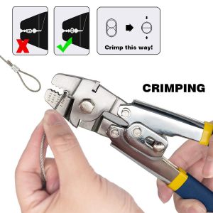 Rustproof Portable Wire Crimp Sleeves Swaging Tool Multipurpose