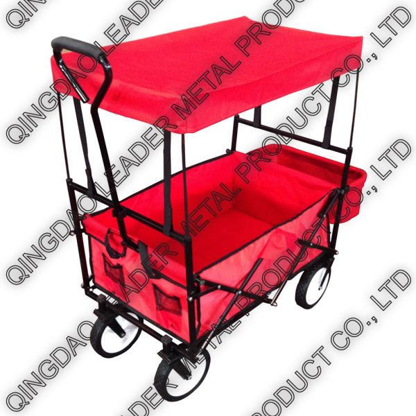 Buy Folding Utility Wagon with Canopy & Back Bag - TC1011 TB at wholesale prices