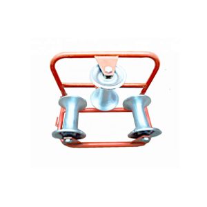 Self Lubrication 10KN Cable Pulling Rollers With Aluminum Nylon Wheel