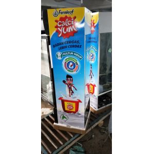 Mechanical Single Glass Door Vertical Showcase Beverage Fridge Energy Saving