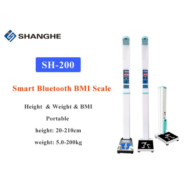 Automatically Measure Digital Height And Weight Machine , Stable Smart Bmi Body