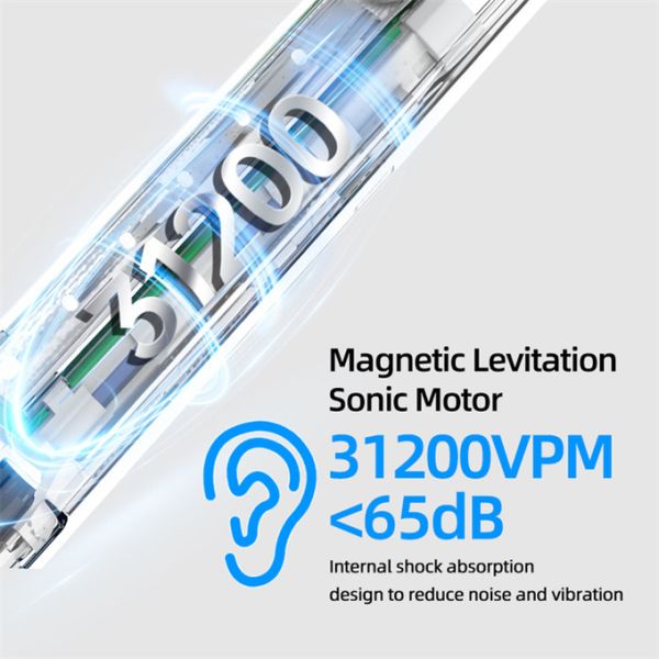 31200VPM IPX7 Adult Electric Toothbrush Oral Care Type-C Rechargeable