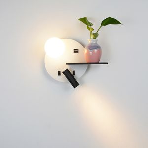 LED wall Light with switch USB LED Reading wall mounted bedside reading lights