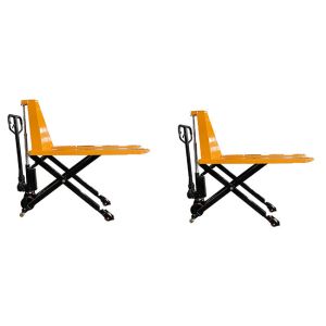 Single Lifter 1 Ton Manual Scissor Lift Tables Lifting Height 800mm