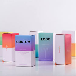 Buy Kraft Paper Cosmetic Packaging Box / Beautiful Skincare Packaging Box at wholesale prices