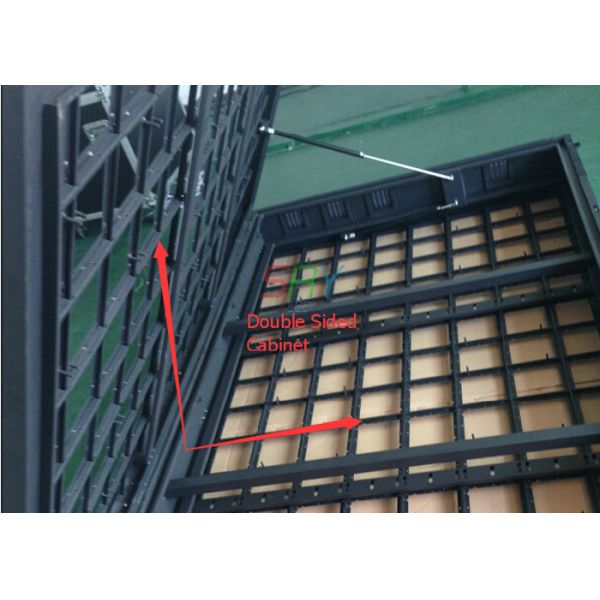 Advertising Double Sided LED Cabinet , 1/4 scan Constant Current Waterproof LED Screen