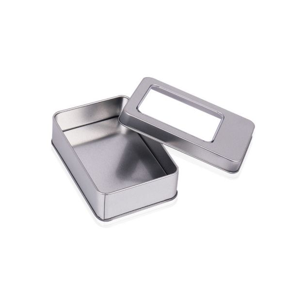 Buy Antirust Lightweight Printed Tin Boxes With Hinged Lid Multipurpose at wholesale prices