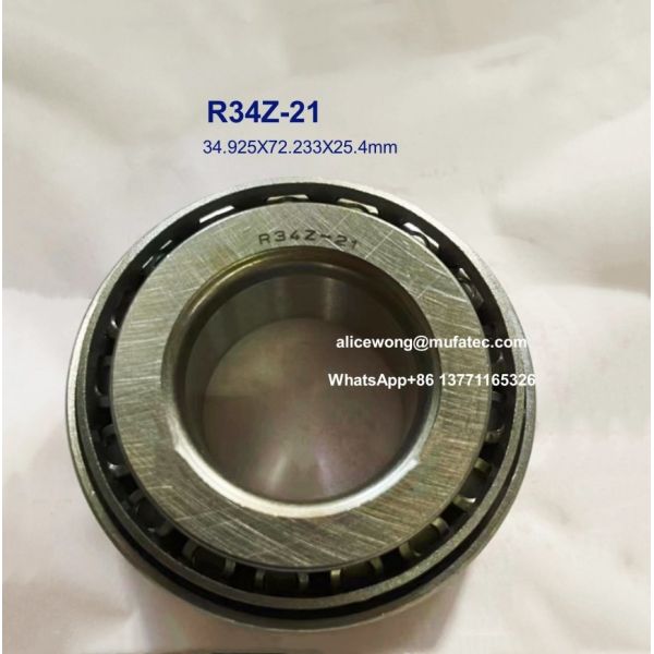 R34Z-21 Automobile Differential Bearings Taper Roller Bearings 34.925X72.233X25
