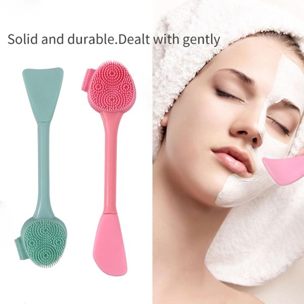 Eliminate Puffiness Silicone Face Cleansing Brush Food Grade AS For Massage