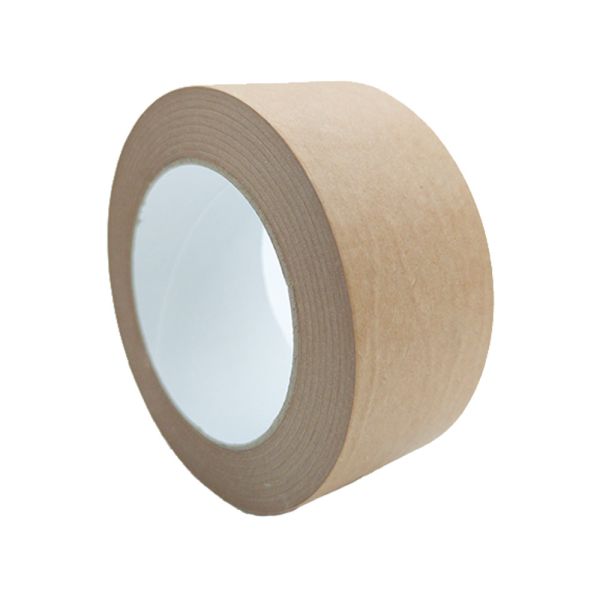 Eco Friendly Kraft Paper Tape Jumbo Roll Brown Self Adhesion Sealing Tape Paper