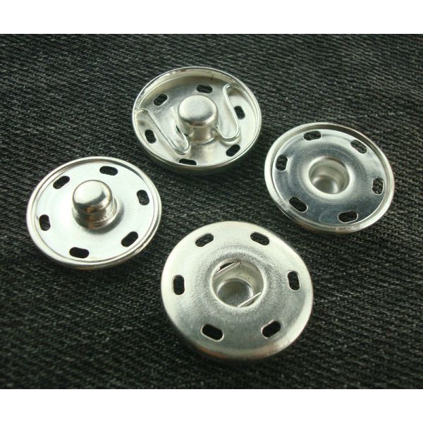 wholesale stainless steel /brass 2parts press stud metal open top big snap button