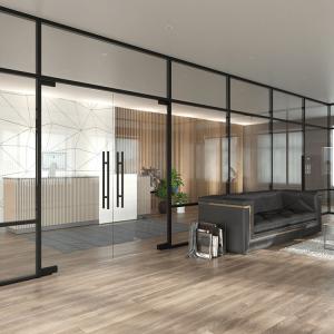 China Modern Design Glass Partition Wall Soundproof Commercial Glass Partitions on sale China Modern Design Glass Partition Wall Soundproof Commercial Glass Partitions on sale