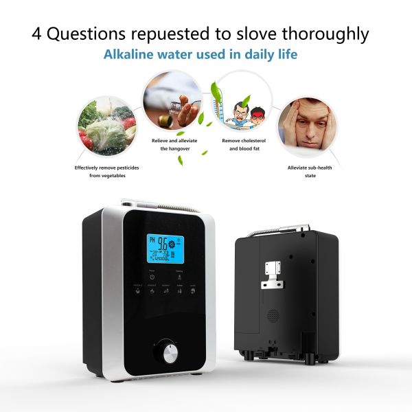 Water Ionizer & Purifier Machine PH 3-11 Alkaline Acid / 7 Water Settings up to / Auto-Cleaning-LCD Touch Water Filter